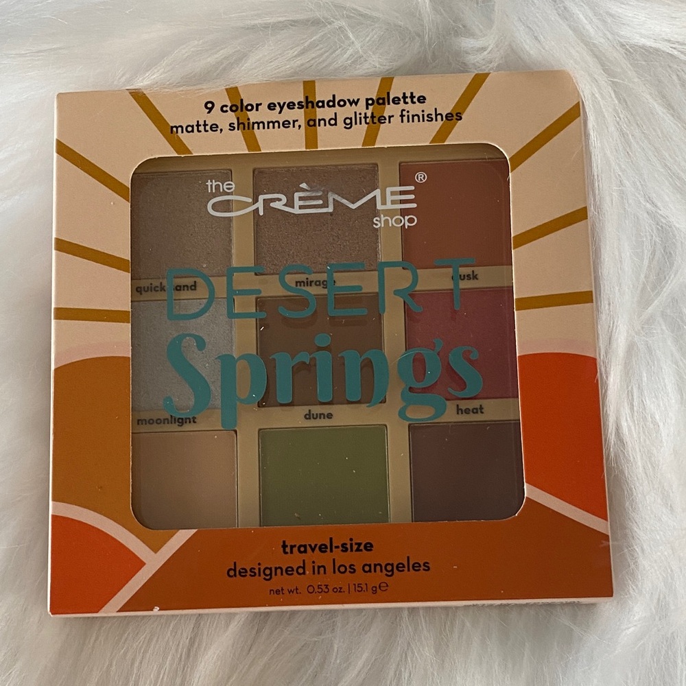 The Crème Shop Desert Springs 9-Color Eyeshadow Palette -NIB